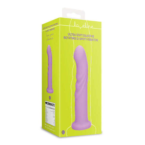 Alternative view of Loveline by Shots Ultra Soft Silikon Rotierender G-Punkt Vibrator - Lavender Spectacle