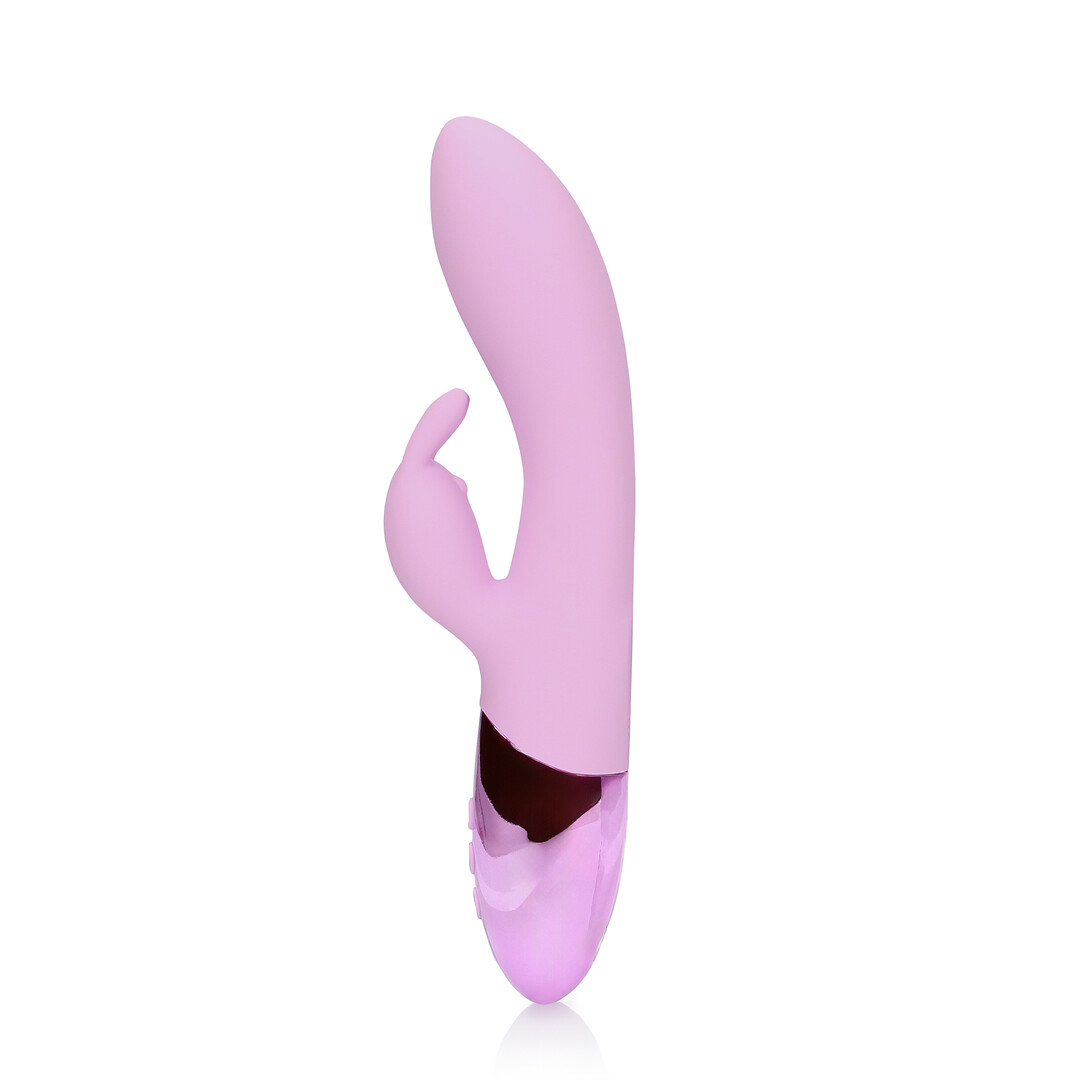 Loveline by Shots Ultra weicher Silikon Rabbit Vibrator - Exotic Fuchsia – Bild 5