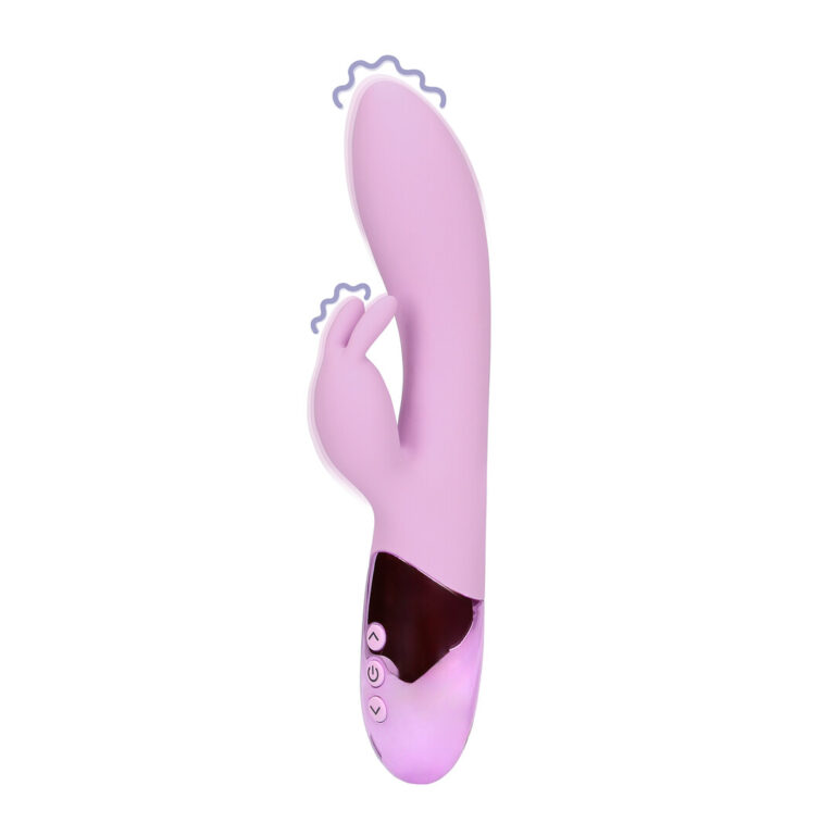 Loveline by Shots Ultra weicher Silikon Rabbit Vibrator - Exotic Fuchsia