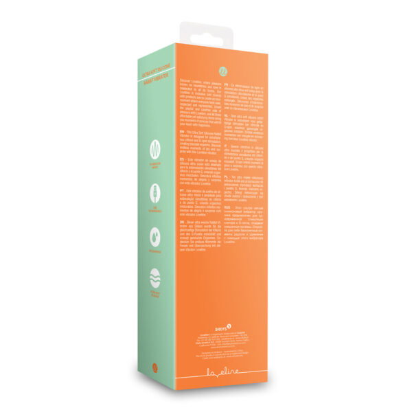 Loveline by Shots Ultra weicher Silikon Rabbit Vibrator - Ceramic Peach – Bild 3