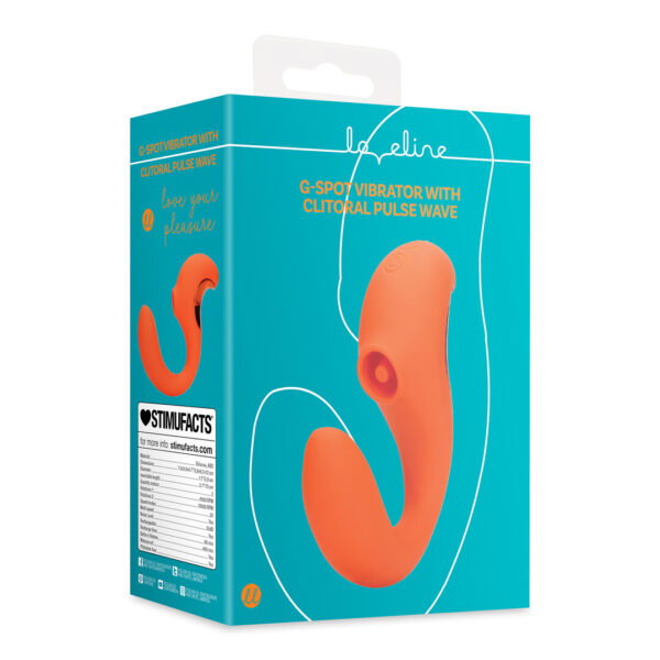 Alternative view of Loveline by Shots G-Punkt Vibrator mit klitoraler Puls Welle - Untamed Orange