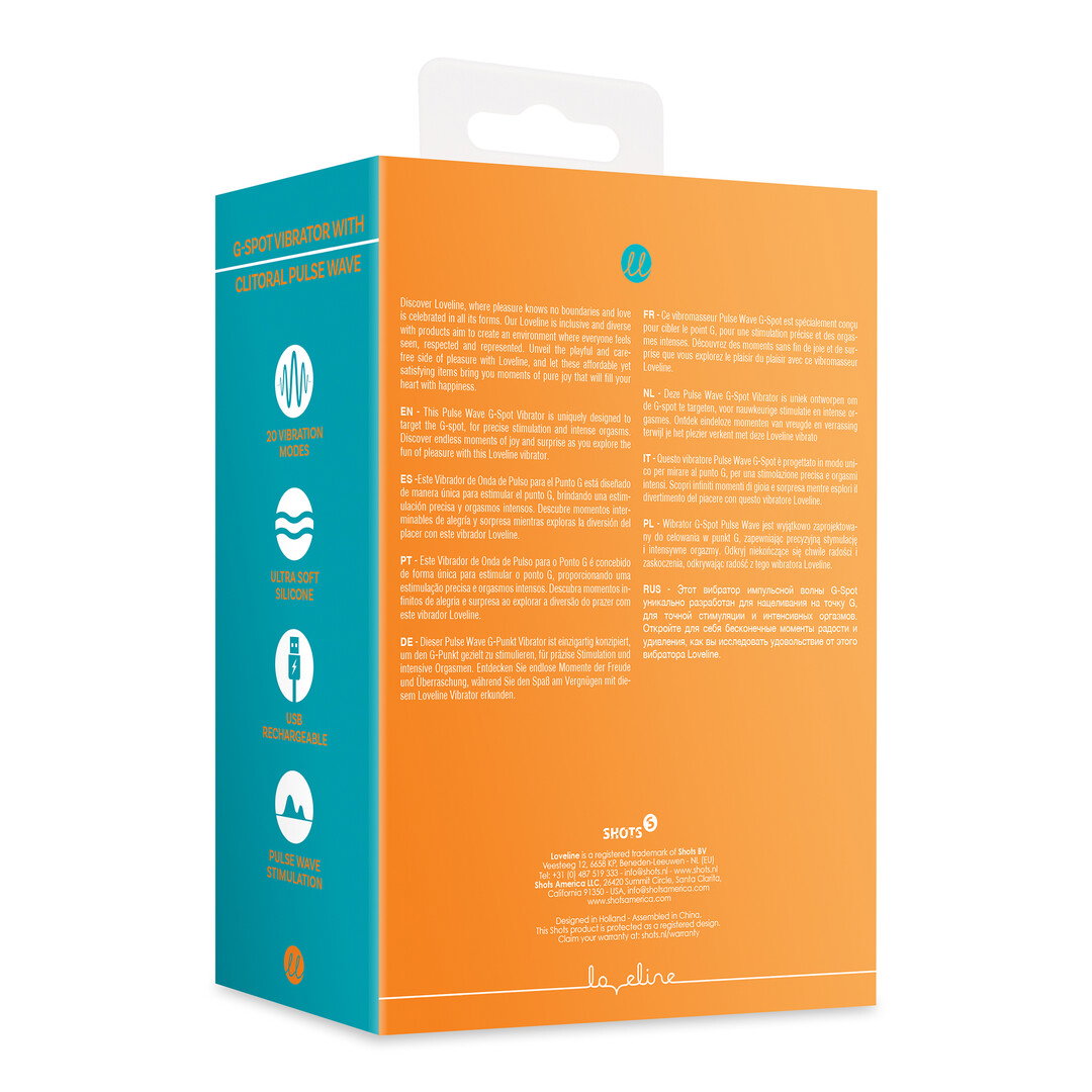 Loveline by Shots G-Punkt Vibrator mit klitoraler Puls Welle - Untamed Orange – Bild 3
