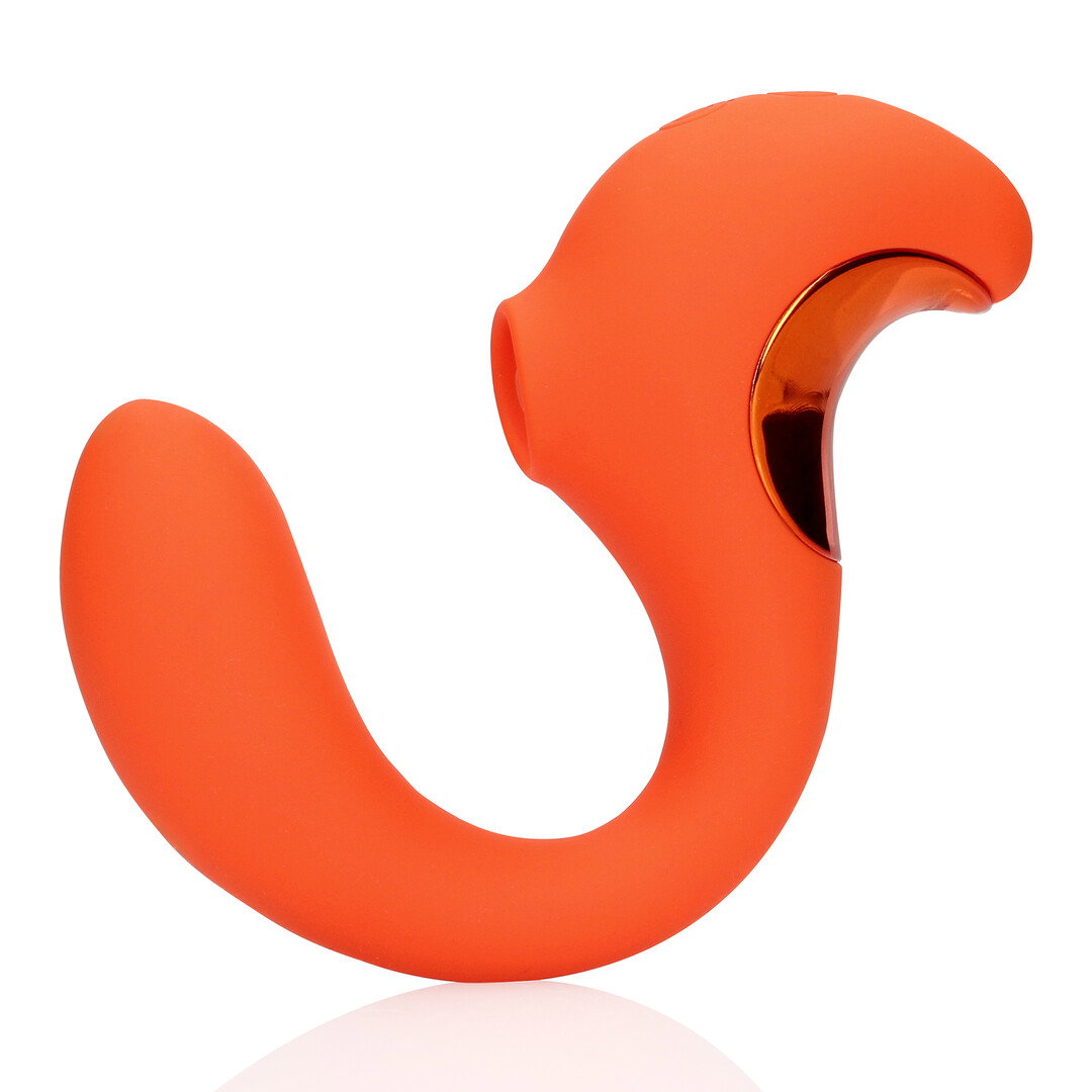 Loveline by Shots G-Punkt Vibrator mit klitoraler Puls Welle - Untamed Orange – Bild 5