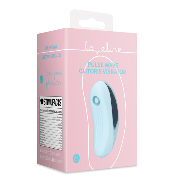 Alternative view of Loveline by Shots Puls Wellen Klitoris Vibrator - Arctic Blue