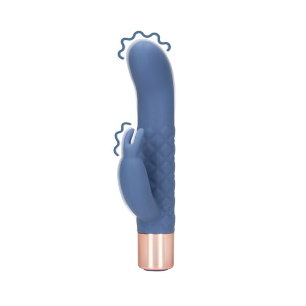 Loveline by Shots Mini Rabbit Vibrator - Blue Horizon