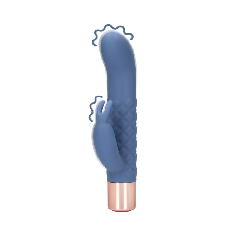 Loveline by Shots Mini Rabbit Vibrator - Blue Horizon