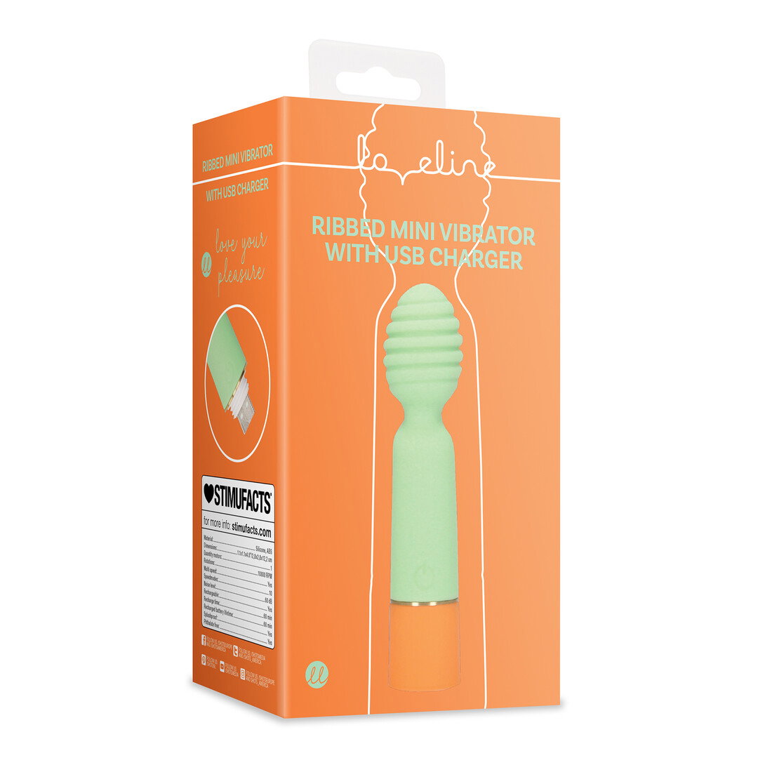 Loveline by Shots Mini Rillen Vibrator mit USB Anschluss - Spring Sage – Bild 2