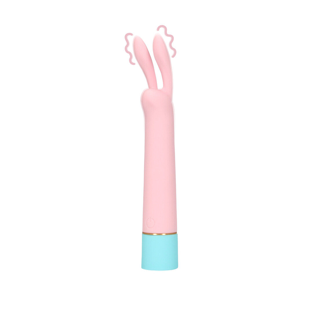 Loveline by Shots Mini Rabbit Vibrator mit USB Anschluss - Arctic Blue