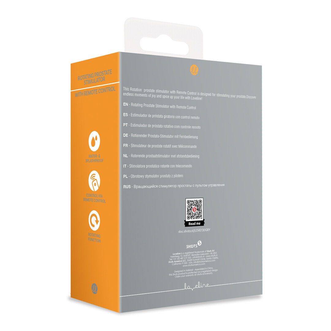 Loveline by Shots Rotierender Prostatastimulator mit Fernbedienung – Bild 3