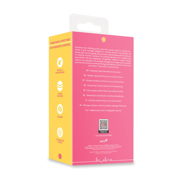 Loveline by Shots Vibrating G-Spot Vibe mit Fernbedienung - Pink – Bild 3