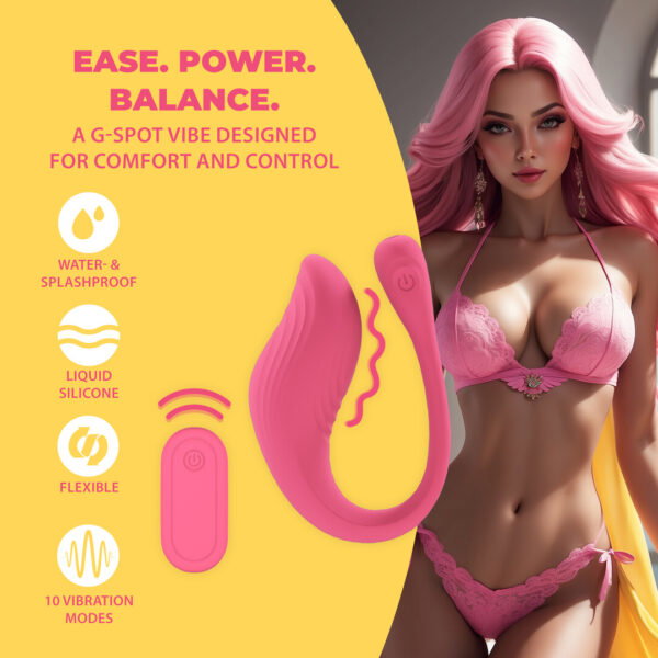 Loveline by Shots Vibrating G-Spot Vibe mit Fernbedienung - Pink – Bild 4