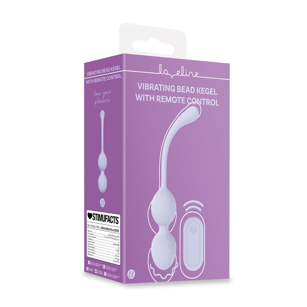 Loveline by Shots Vibrationsperlen Kegel mit Fernbedienung - Lavendel – Bild 2