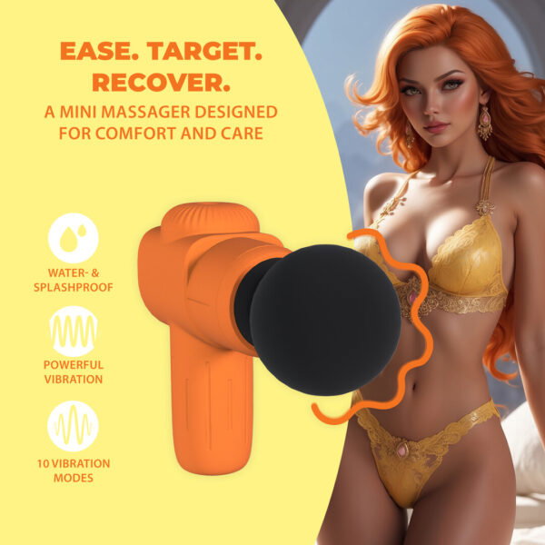Loveline by Shots Mini wiederaufladbarer Microboost-Massager - Orange – Bild 4