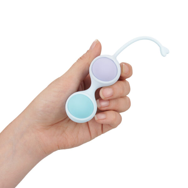 Loveline by Shots Vibrations- und 5 Gewichte Austauschbares Kegel-Set - Lila – Bild 6