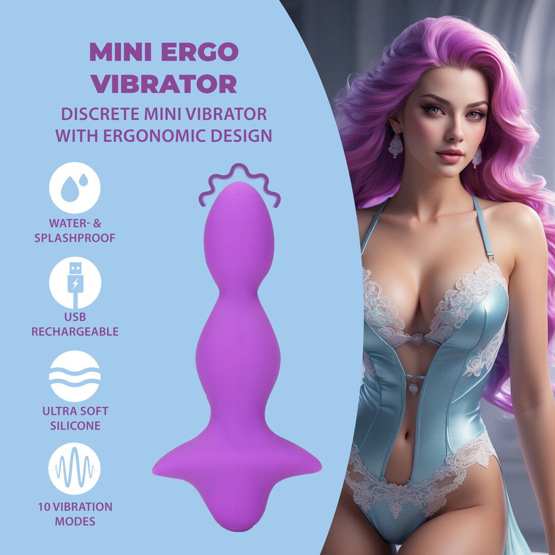 Loveline by Shots Mini Ergo Vibrator - Süße Amethyst – Bild 5
