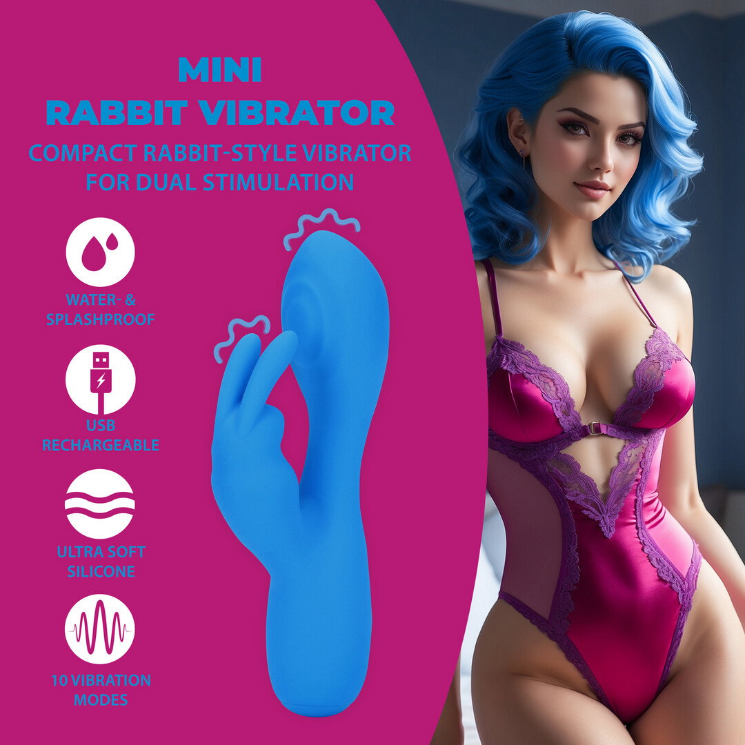 Loveline by Shots Mini-Rabbit-Vibrator - Azure Desire – Bild 6