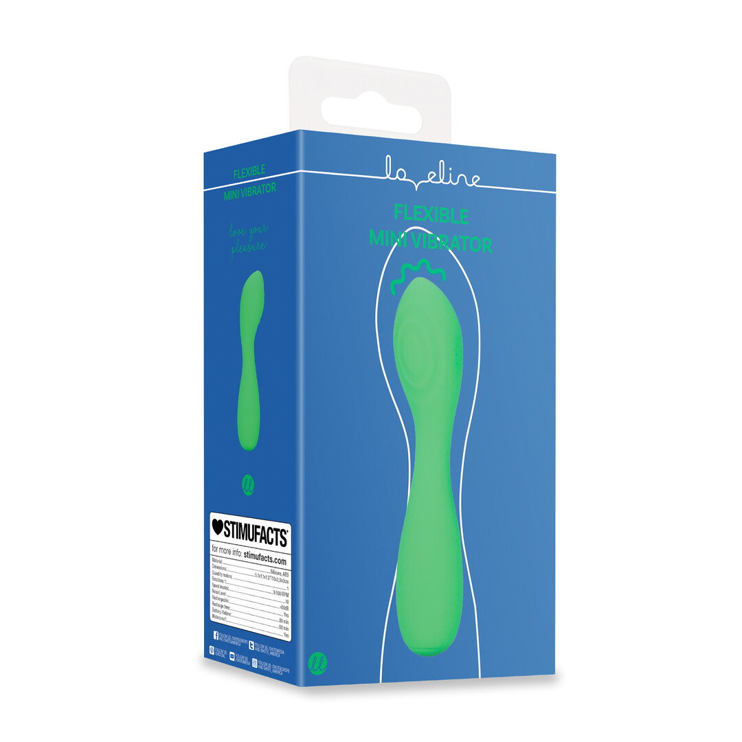 Loveline by Shots Mini Flexibler Vibrator - Green Bliss – Bild 2