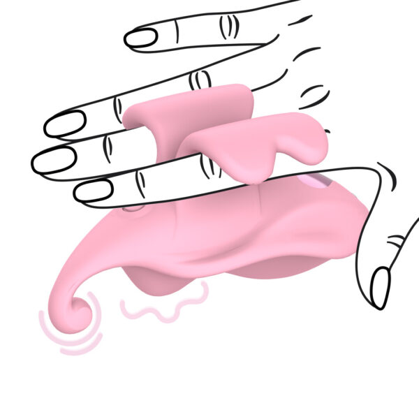Loveline by Shots Finger Dual Vibrator - Pink