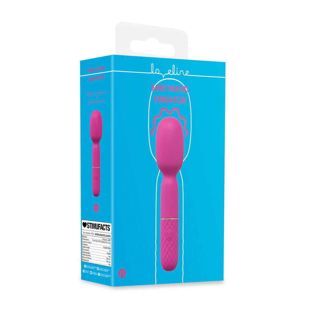 Loveline by Shots Mini Wand Vibrator - Pink – Bild 2