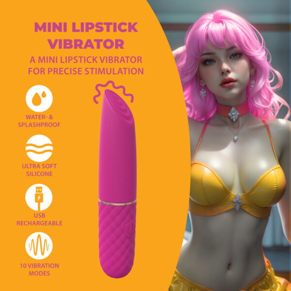 Loveline by Shots Mini Lippenstift Vibrator - Pink – Bild 4
