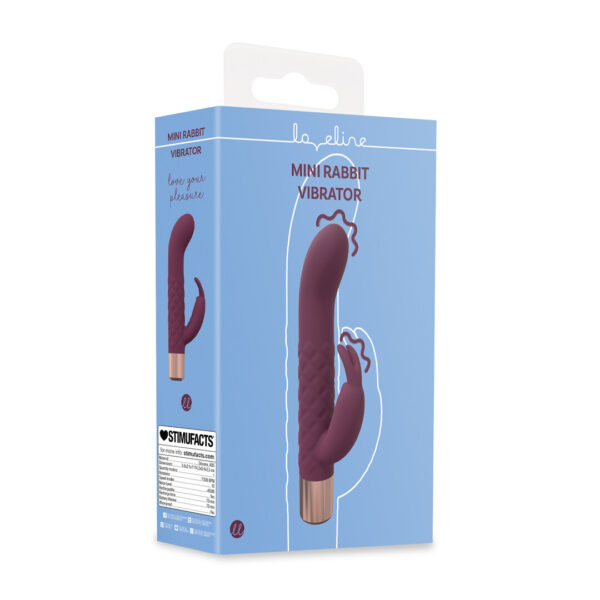 Loveline by Shots Mini Kaninchen Vibrator - Burgunderrot – Bild 2