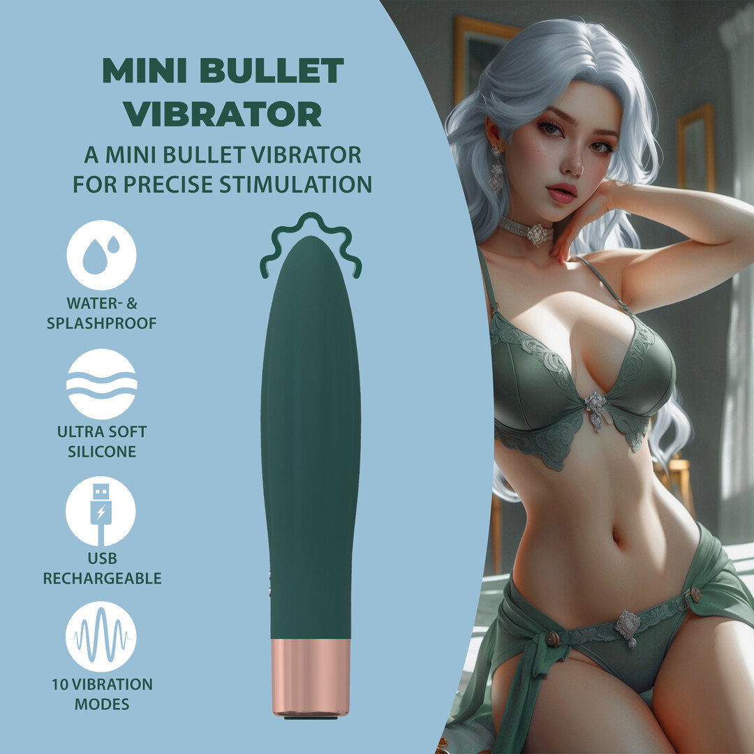 Loveline by Shots Mini Bullet Vibrator - Waldgrün – Bild 4