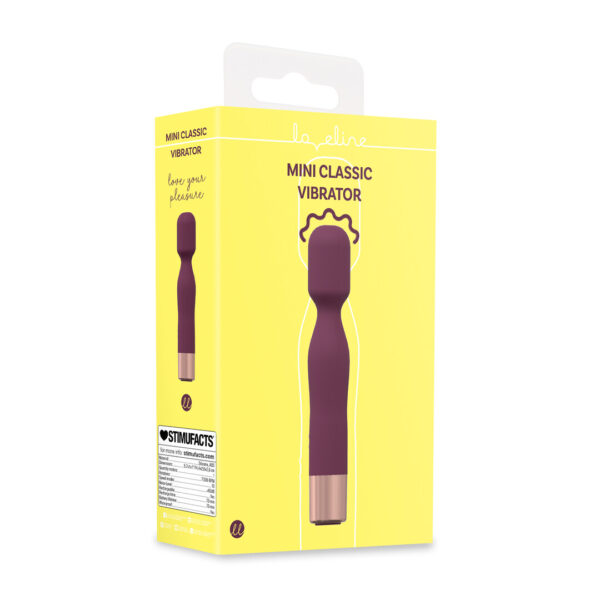 Loveline by Shots Mini Classic Wand Vibrator - Burgunderrot – Bild 2
