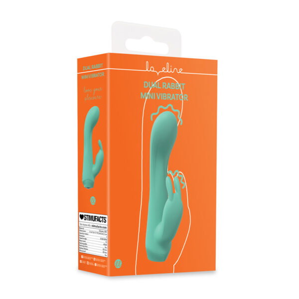 Alternative view of Loveline by Shots Mini Dual Rabbit Vibrator - Grün