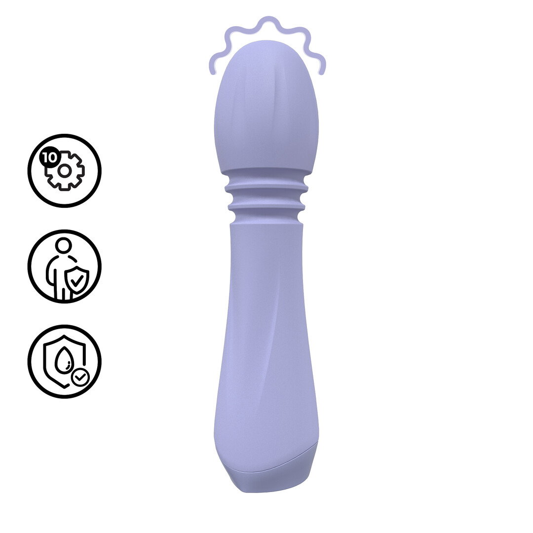 Loveline by Shots Mini Flexibler Wand Vibrator - Lavendel