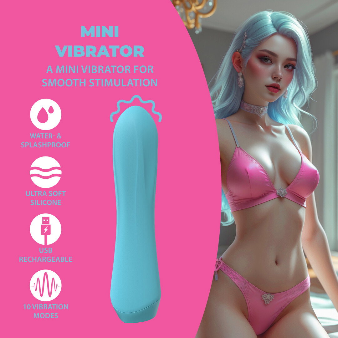 Loveline by Shots Mini-Vibrator - Blau – Bild 5