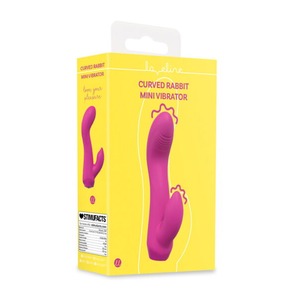 Loveline by Shots Mini gebogener Kaninchenvibrator - Pink – Bild 2