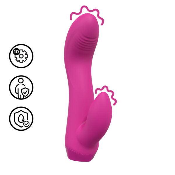 Loveline by Shots Mini gebogener Kaninchenvibrator - Pink