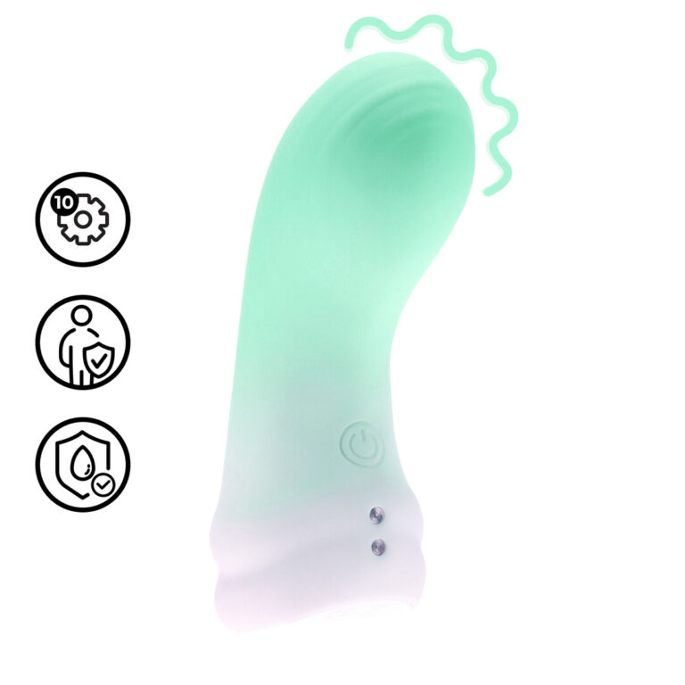Loveline by Shots Sanfter Finger-Vibrator - Nebelgrün