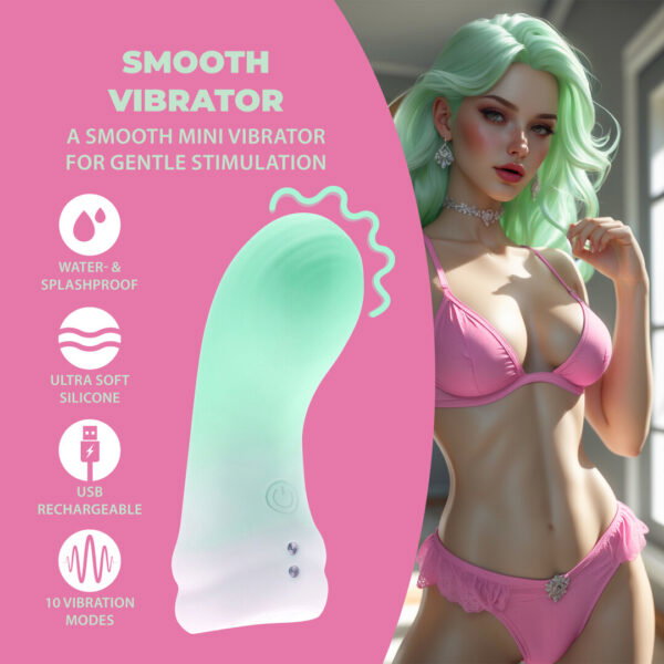 Loveline by Shots Sanfter Finger-Vibrator - Nebelgrün – Bild 4
