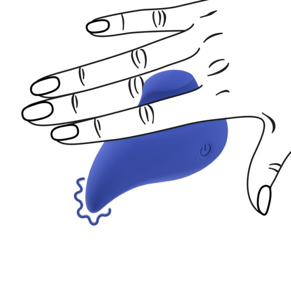 Loveline by Shots Ergo Grip - Aufliegender Massager - Blau