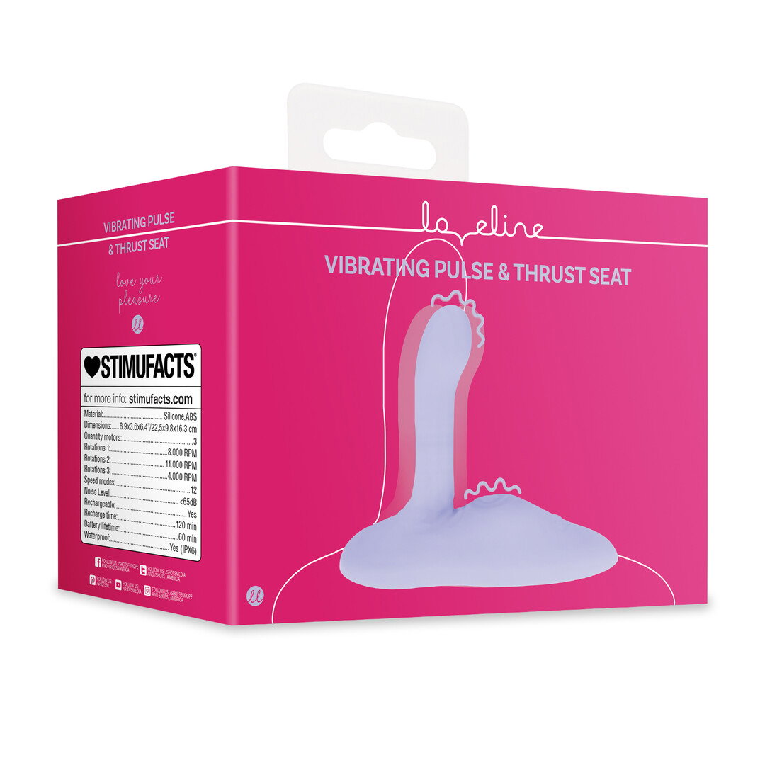 Loveline by Shots Vibrierender Puls- und Stoßsitz - Lila – Bild 2