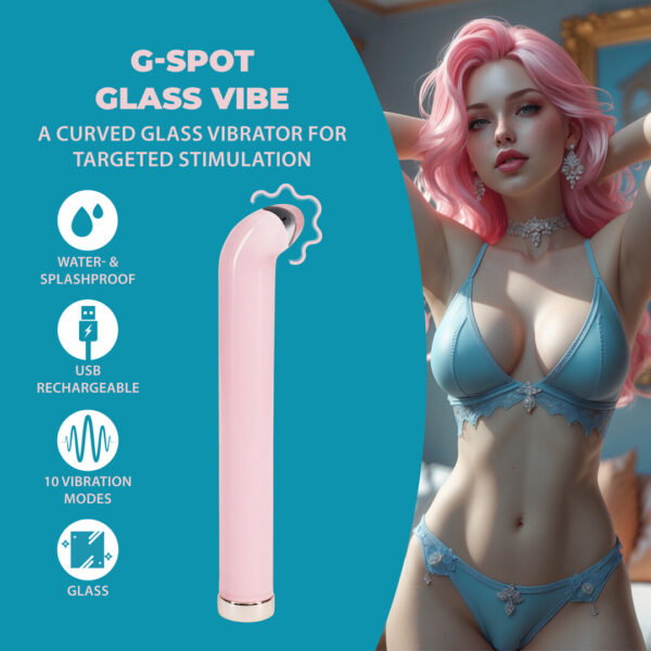 Loveline by Shots Glas G-Spot Vibe - Pink – Bild 4