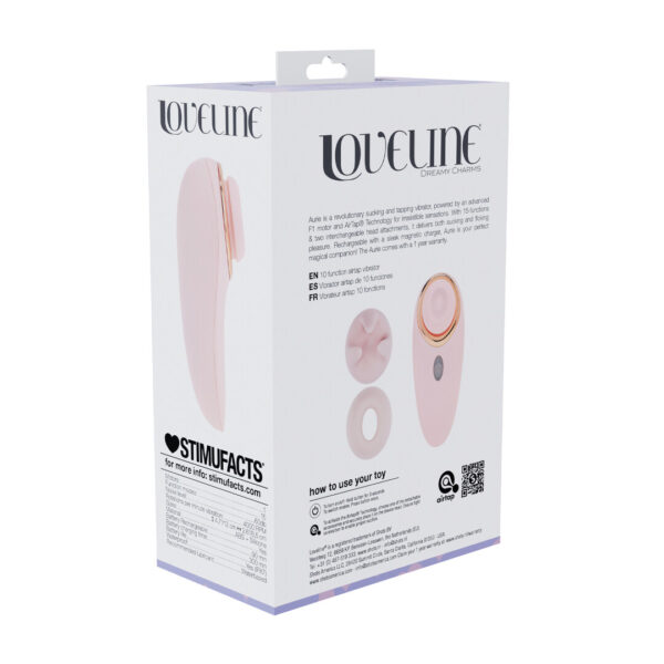 Loveline by Shots Aurie - AirTap Vibrator mit zwei Kopfaufsätzen – Bild 3