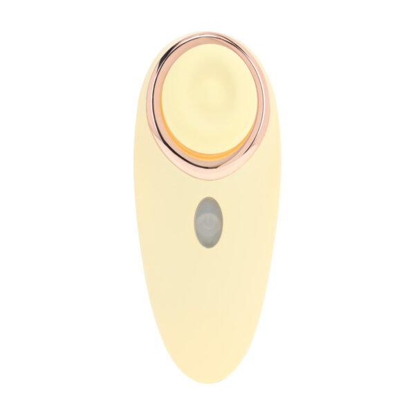 Loveline by Shots Aurie - AirTap Vibrator mit zwei Kopfaufsätzen - Gelb – Bild 4