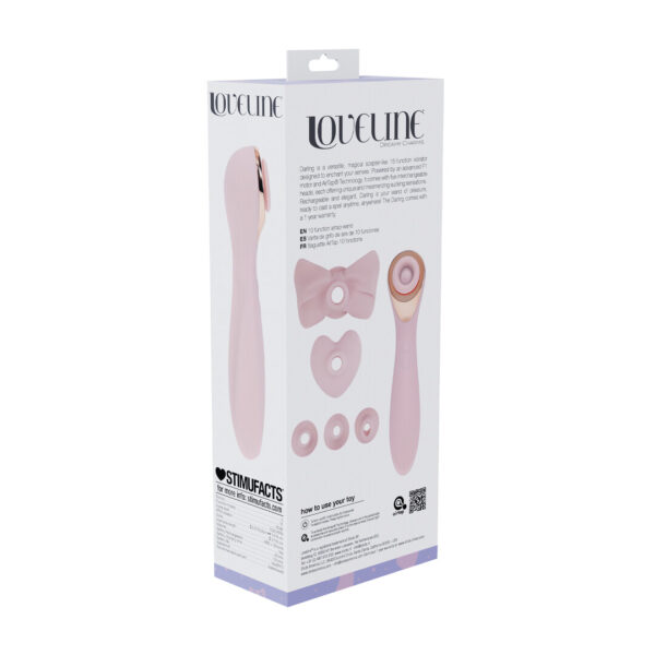 Loveline by Shots Darling - AirTap Wand Vibrator mit fünf Kopfaufsätzen – Bild 3