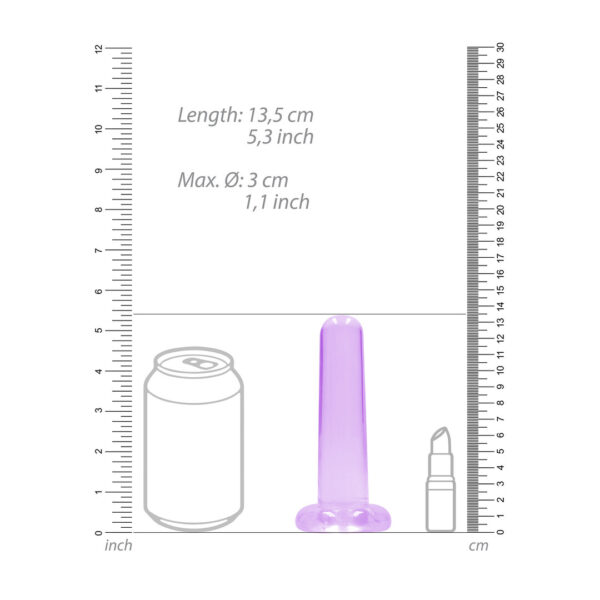 RealRock by Shots Nicht-realistische Dildo mit Saugnapf - 5 / 13,5 cm – Bild 4