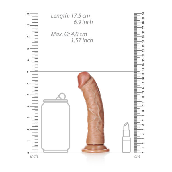 RealRock by Shots Kurviger realistischer Dildo mit Saugnapf - 6 / 15,5 cm – Bild 5