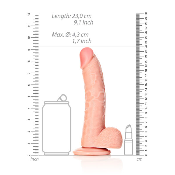 RealRock by Shots Kurviger realistischer Dildo mit Balls und Saugnapf – Bild 5