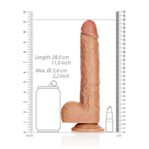 RealRock by Shots Gerader realistischer Dildo mit Ballen und Saugnapf – Bild 5