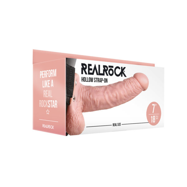 Alternative view of RealRock by Shots Hollow Strap-On mit Bällen - 7 / 18 cm