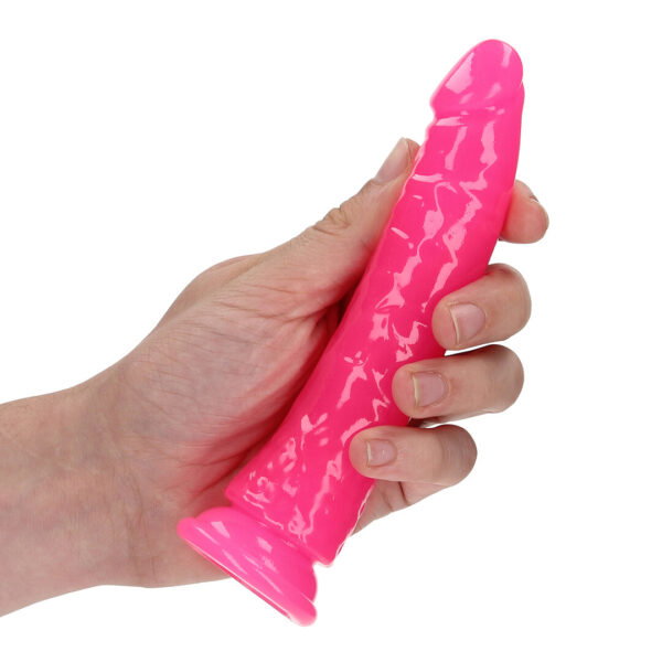 RealRock by Shots Slim realistischer Dildo mit Saugfuß - Leuchtet im Dunkeln – Bild 6