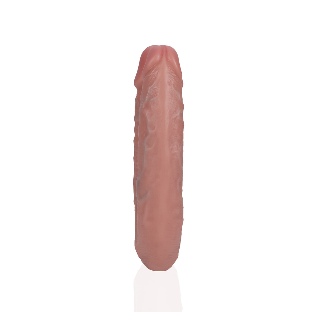 RealRock by Shots U-förmiger doppelter Dildo 5 / 12,7 cm - Flesh – Bild 5