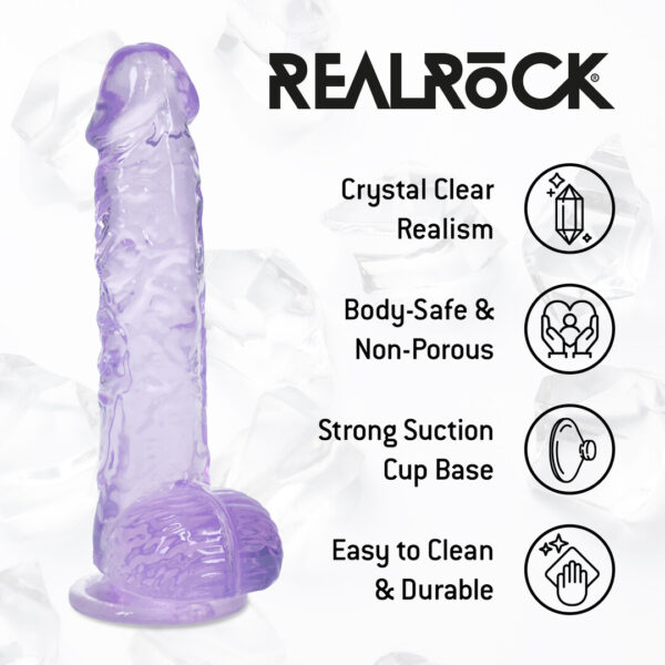 RealRock by Shots Realistischer Dildo mit Hoden - 5 / 12,7 cm – Bild 5