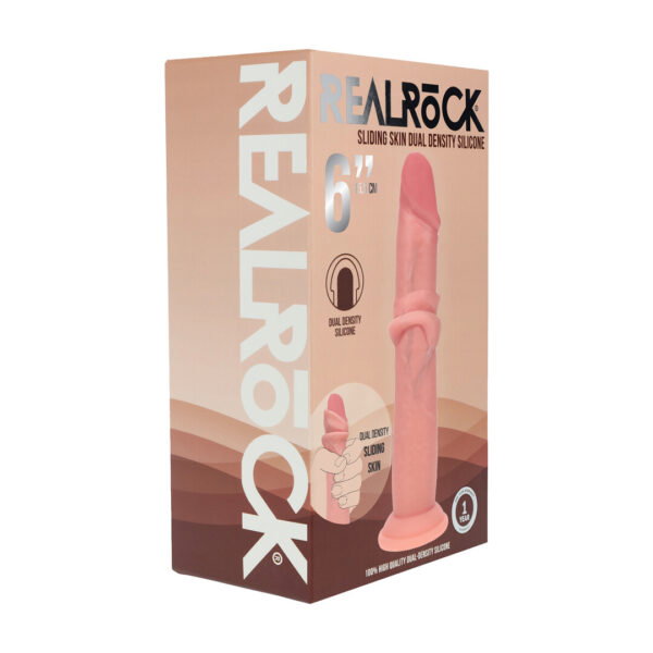 RealRock by Shots Dual Density Silikon Realistischer Gleitskin Dildo - 6 / 15,5 cm – Bild 2