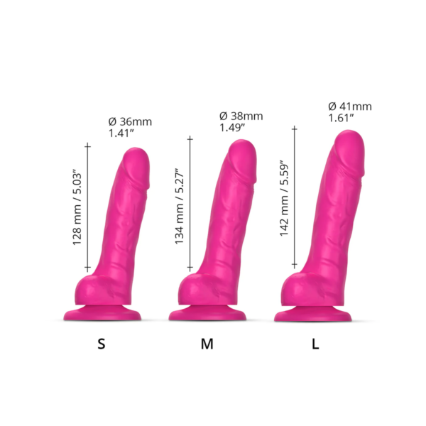 STRAP ON ME REALISTISCHER SLIDING DILDO ROSA – Bild 6